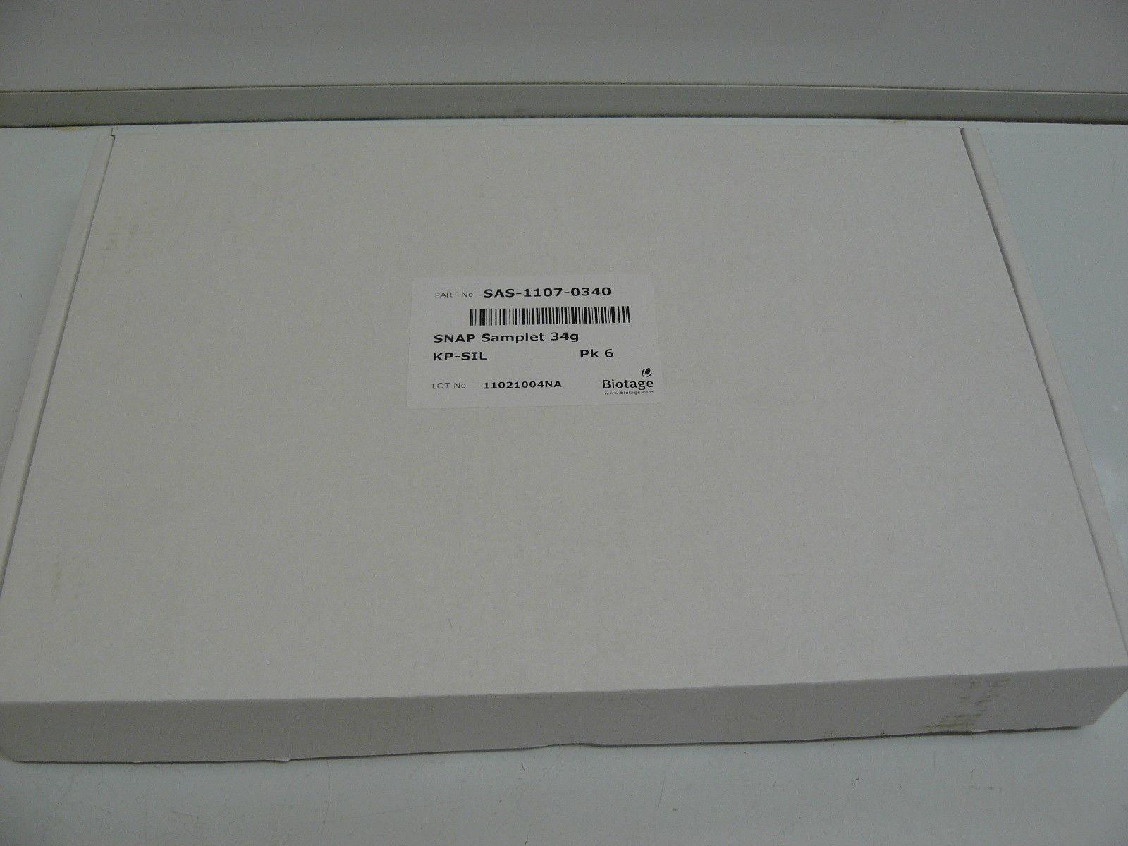 BIOTAGE SAS-1107-0340 SNAP SAMPLET 34 G KP-SIL PACK OF 6