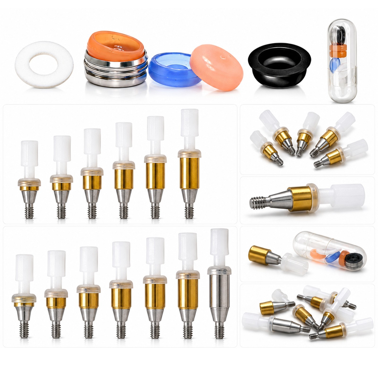 Dental ZEST LOCATOR Overdenture Abutment for Hiossen ET/Osstem TS Mini & Regular