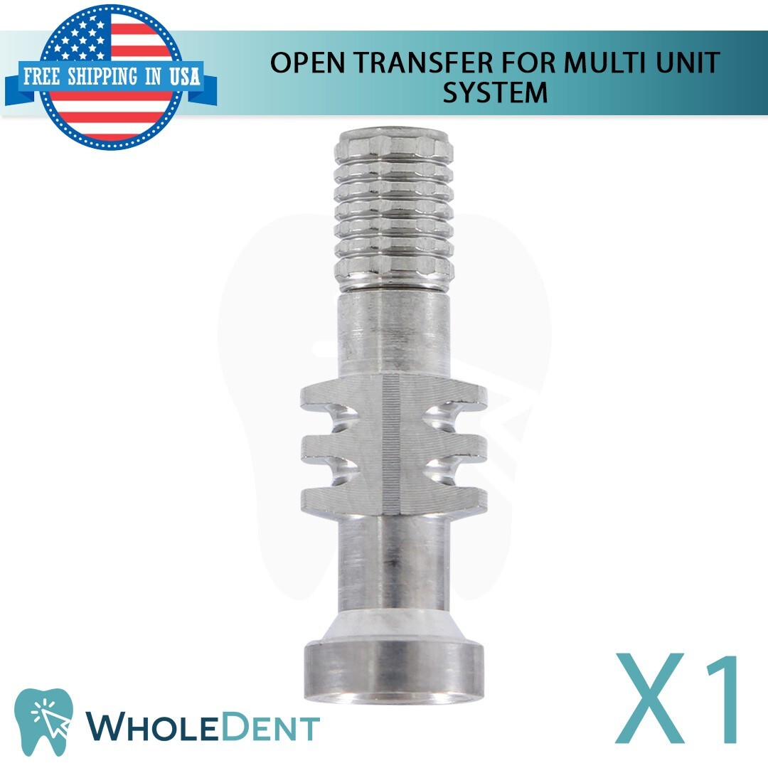1X Impression Coping Open Tray Transfer For Multi Unit 1.6mm System Abutment