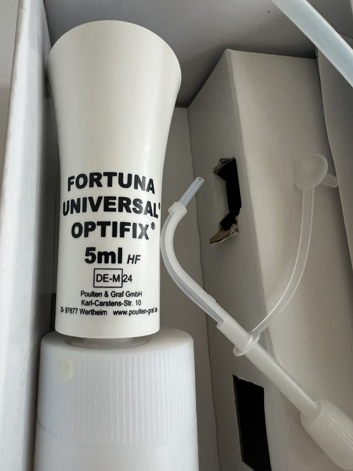 New Poulten & Graf Bottle Top Dispenser Kit 101-106-33 Fortuna OPTIFIX HF 1-5ml