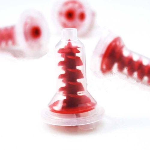 50 Pcs/Bag Red Dynamic Mixer Penta Style Dental Impression Mixing Tips