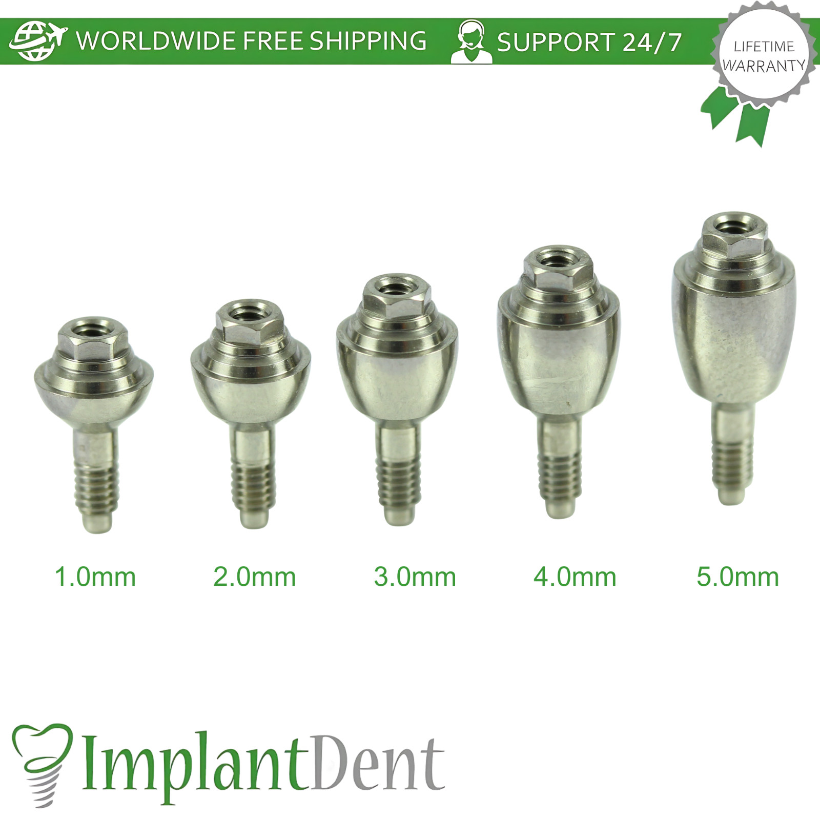 Straight Ø4.8mm Multi Unit Prosthetic SP Int Hex 2.45mm MIS Compatible