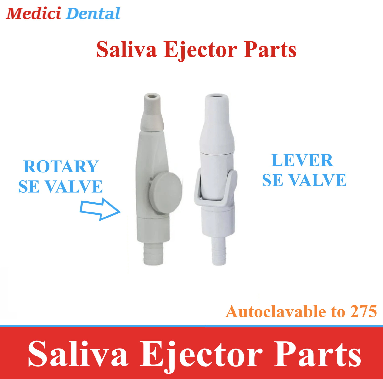 Dental HVE Valve Lever, HVE Mount Holder, SE Valve Lever, A/W Mount, SE Traps