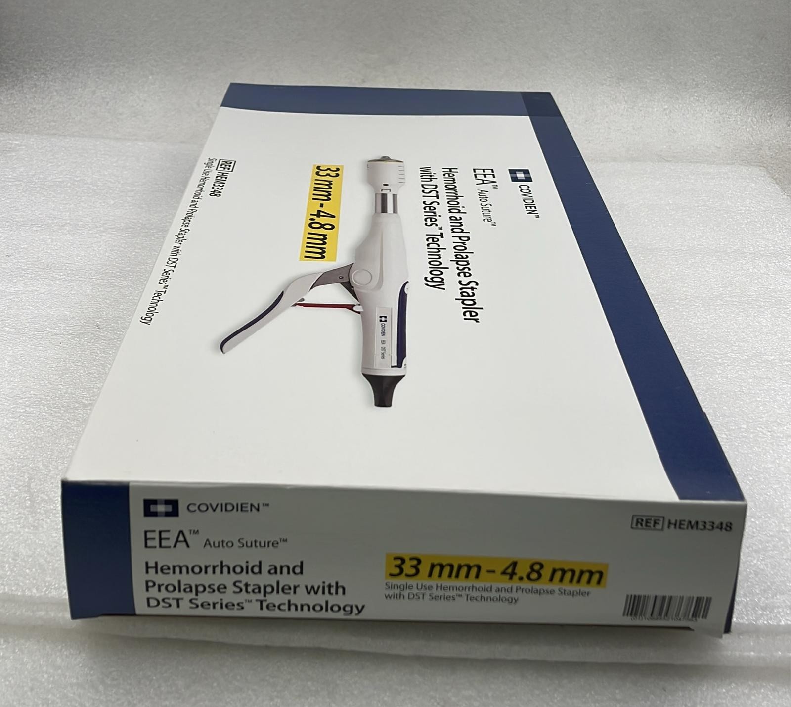 Covidien HEM3348 EEA 33mm-4.8mm Auto Suture Hemorrhoid & Prolapse Stapler W/ DST