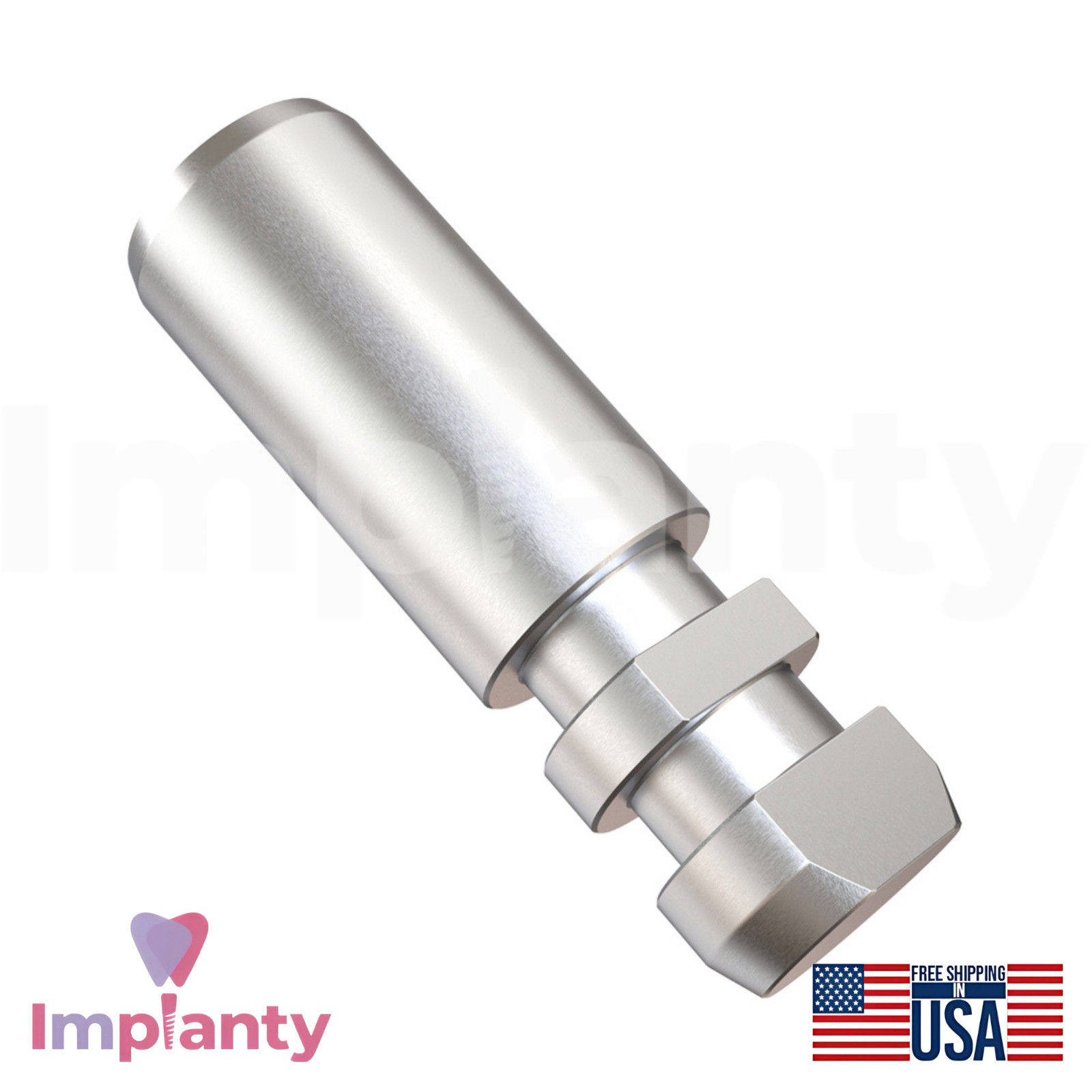 5x MIS® Seven Compatible Dental Fixture Analog Ø3.3mm Int Hex 2.1mm Connection