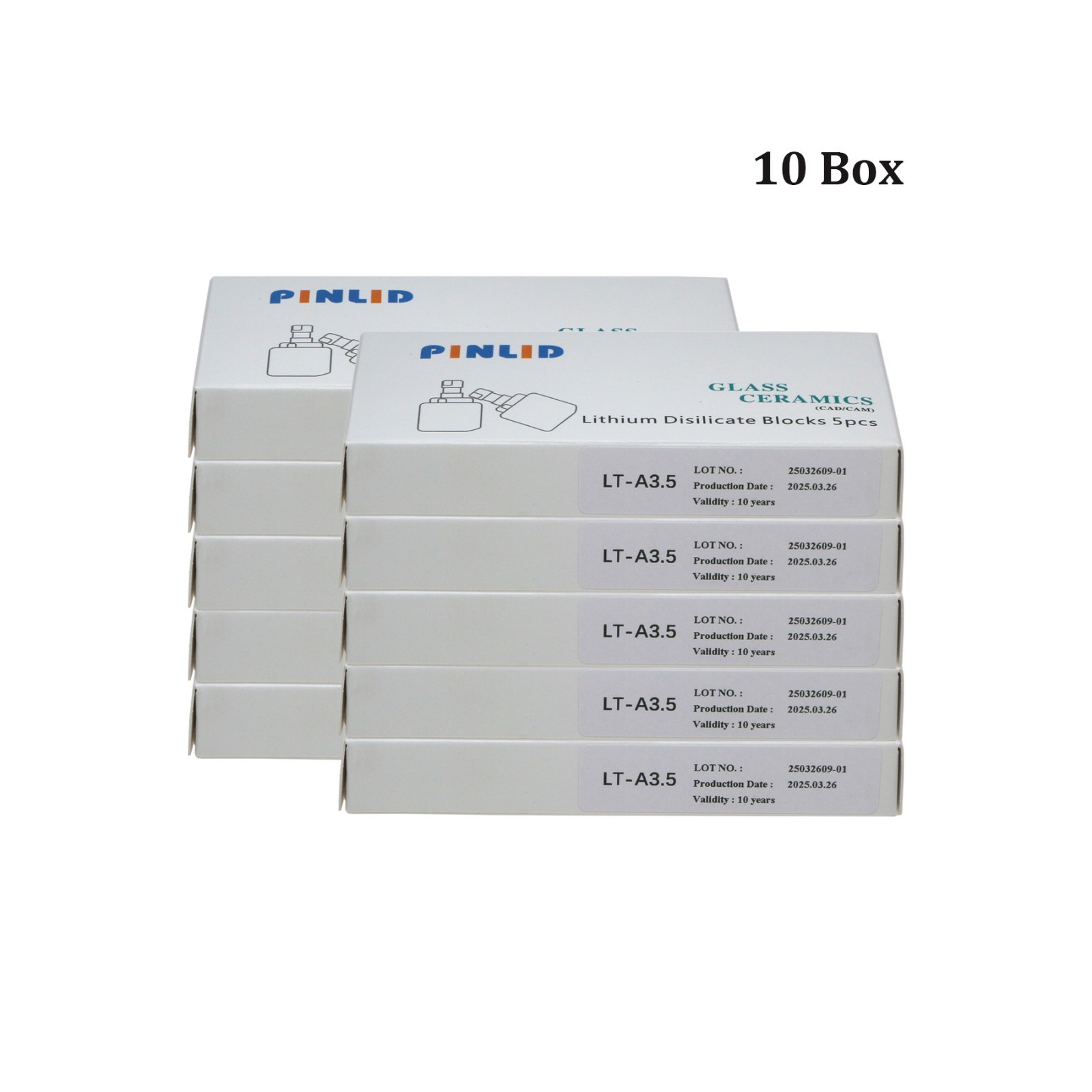 US Dental E. Max CAD CEREC InLab Blocks LT A3.5 C14 lithium disilicate blocks