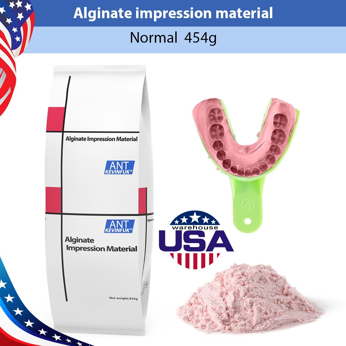 US Dental Impression Materia Regular/Heavy Body Normal/Fast Set/Normal Alginate