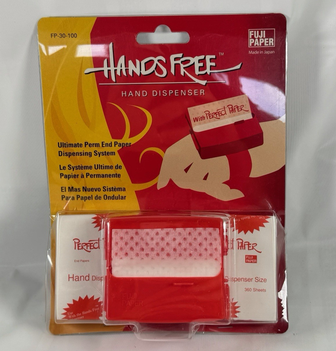 Fuji Paper Hands Free Hand Dispenser Intro Kit Perm End Wraps Case FP-30-100 NEW