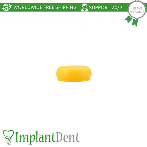 100x Dental Extra Soft Silicone Cap For Loc-In Attachment Dentistry Lab