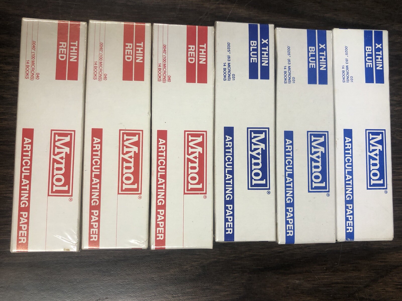 Articulating Paper X Thin Blue x3 Boxes Thin Red x3 Boxes ~~ 14 Books/ Box Vtg