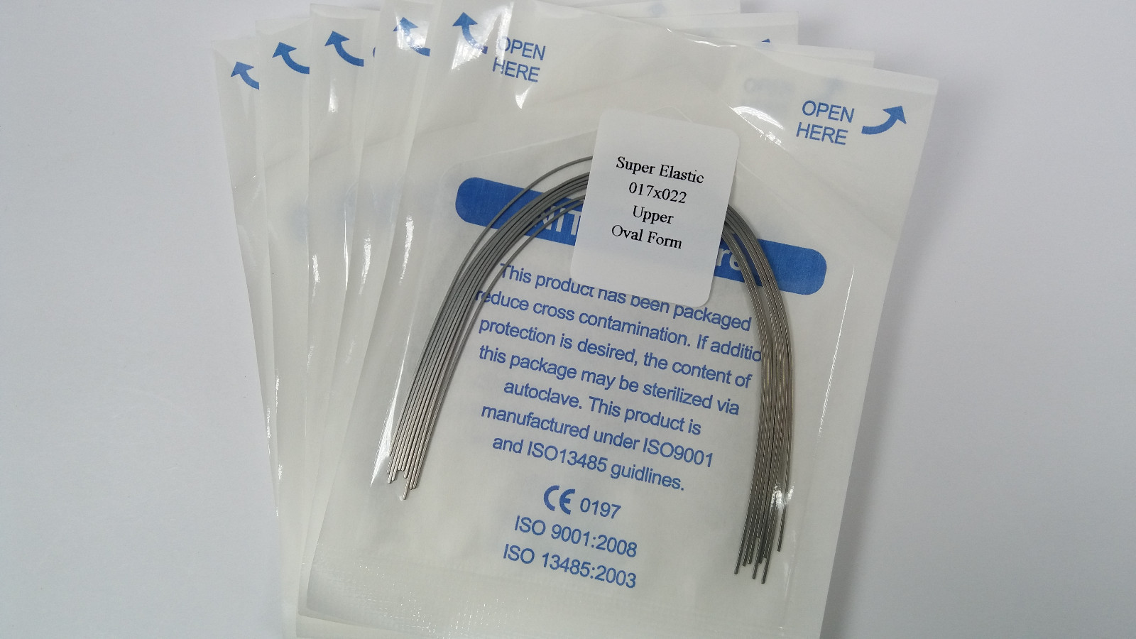 Dental Orthodontic Arch Wires Rectangular Niti Super Elastic Oval Ortho 10 Packs