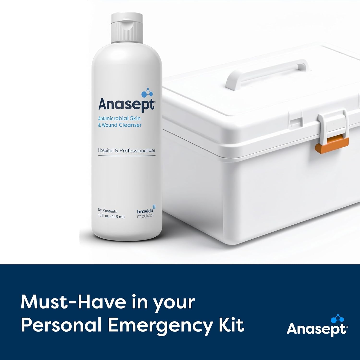 Anasept Skin and Wound Cleanser, 15 oz. Bottle with Dispensing Cap