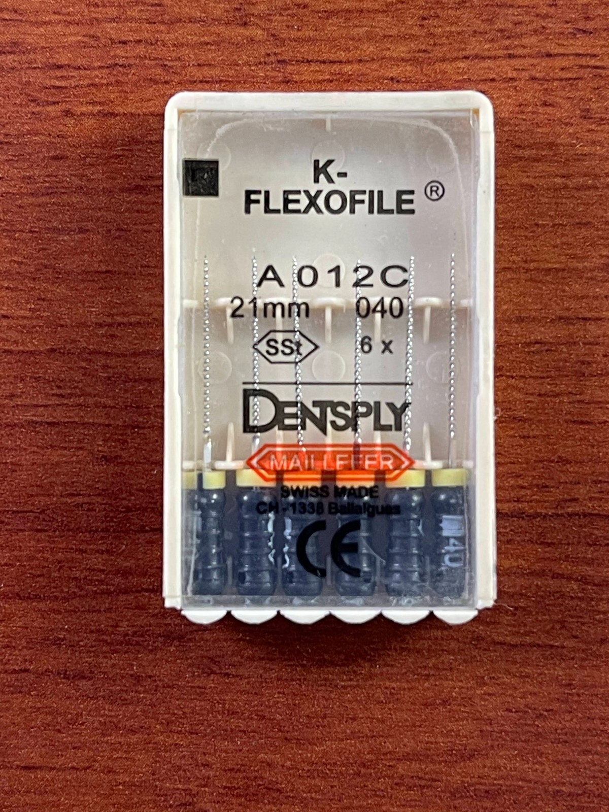 Dentsply Dental Flexo files 21mm stainless steel 6-files per blister