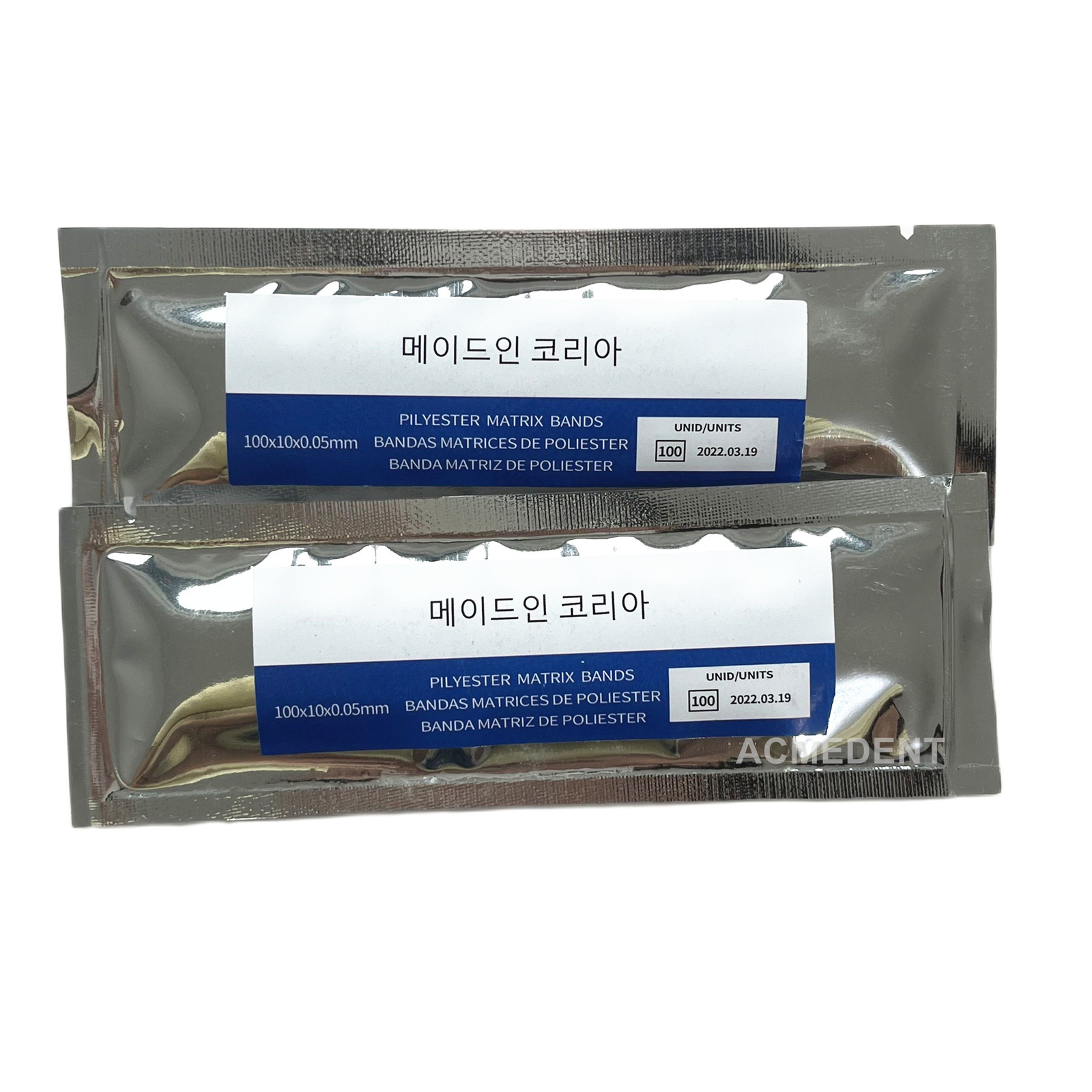 Dental Plastic Strips Crown Form Restorative Strip Transparent Clear 100Pcs/Pack