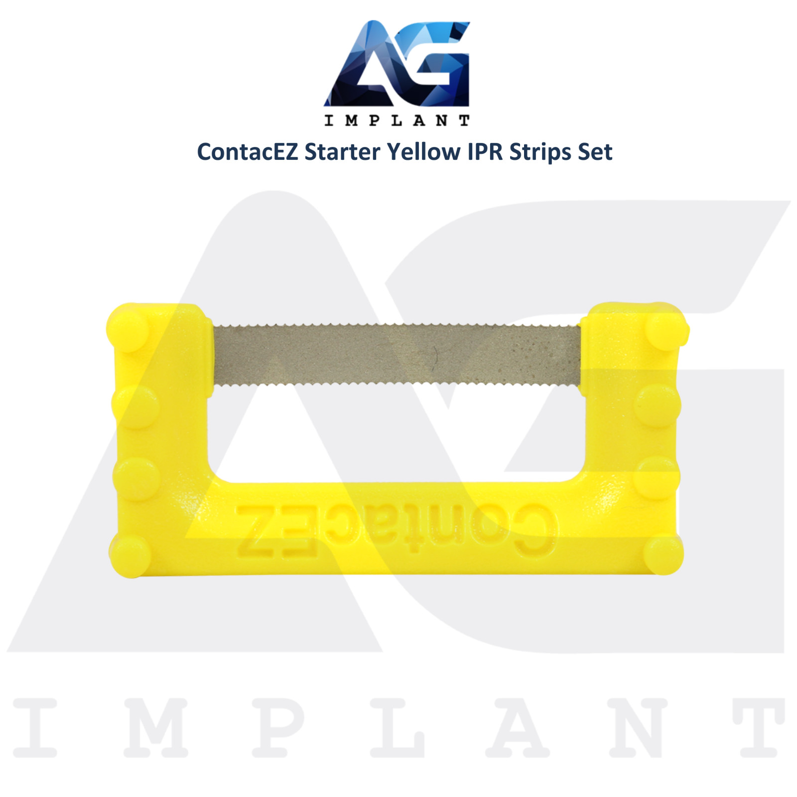 Single Sided Starter Yellow Flexible Diamond Coated Dental IPR Plus Strips Set