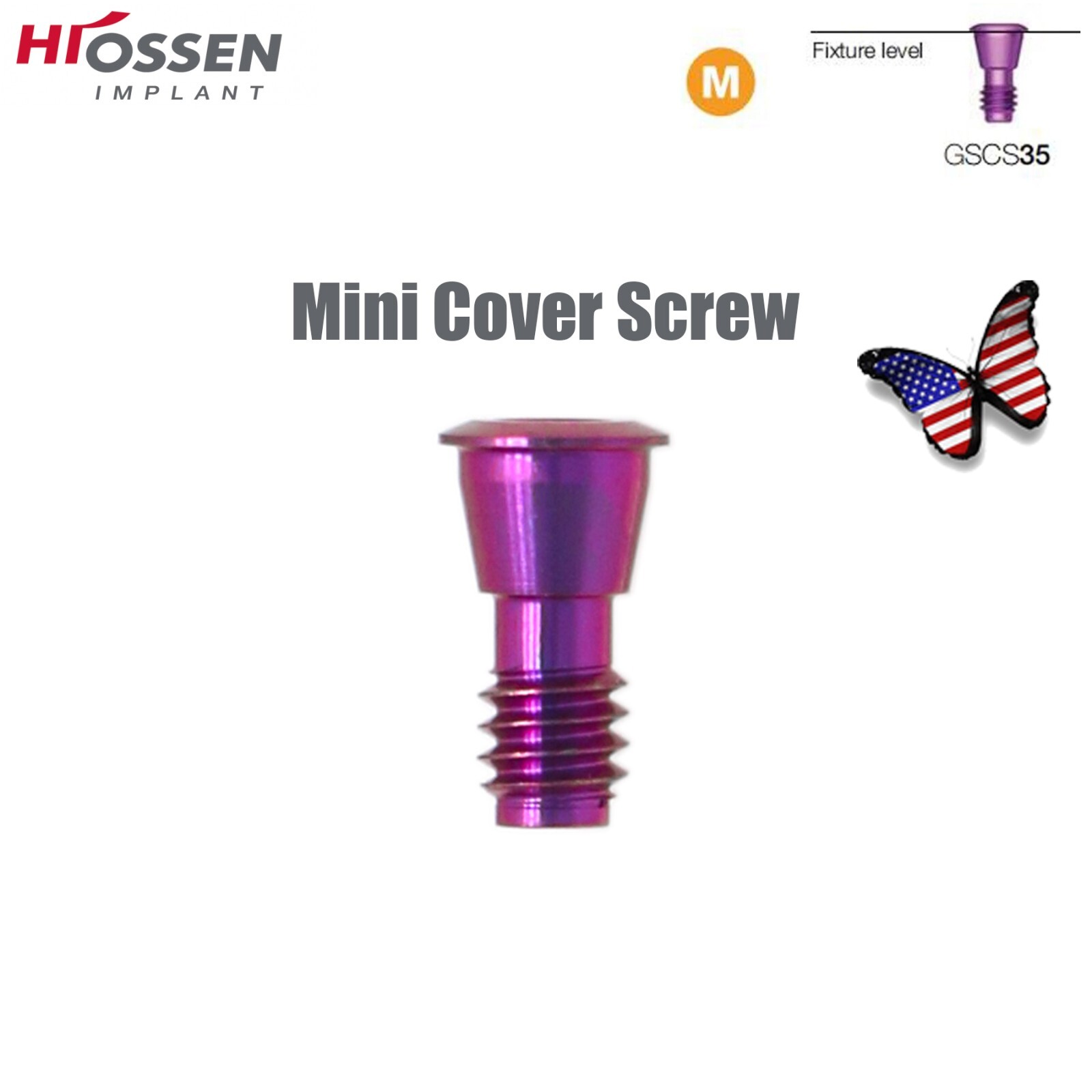 Fit Osstem Hiossen Titanium Healing Abutment Cap Analog Cover Screw Regular Mini
