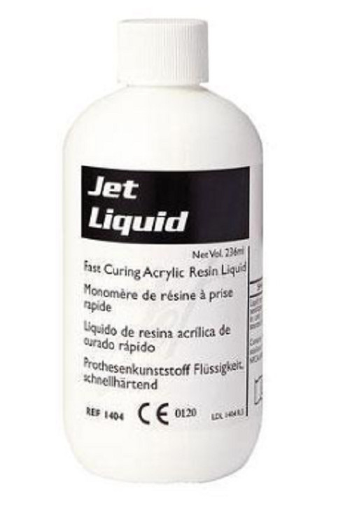 Dental Acrylic Tooth Lang Jet Denture Repair Liquid 118 ml (4 oz.) Bottle 1403