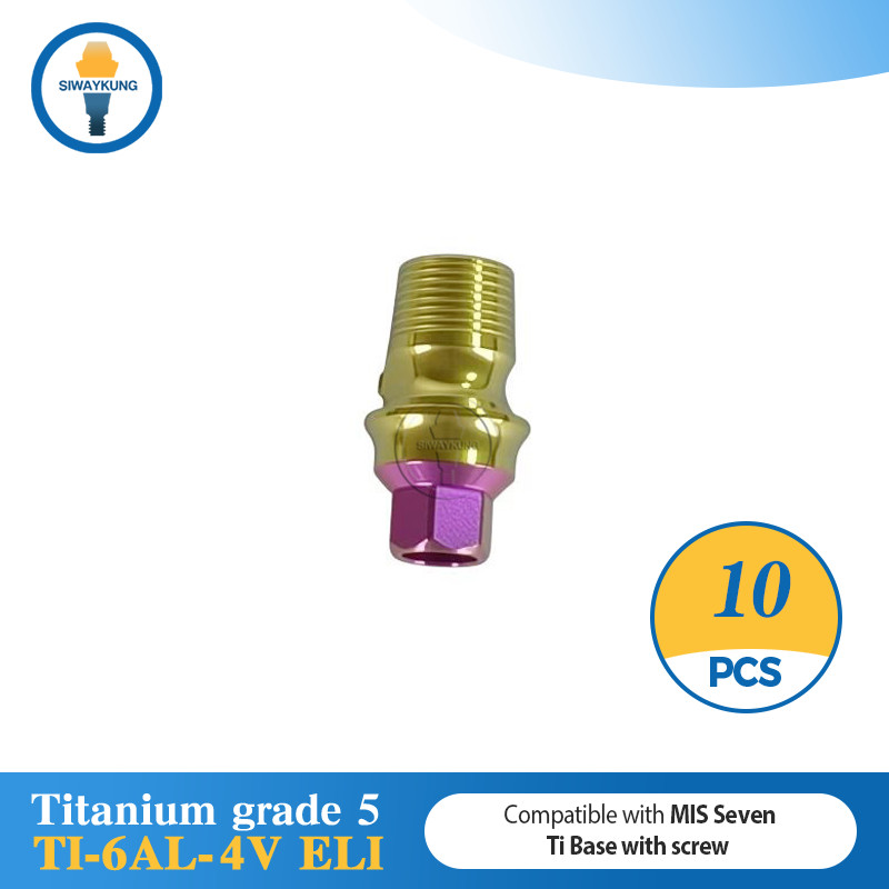 10 pcs Ti-base Abutment CAD/CAM ti base fit to MIS Seven platform NP SP
