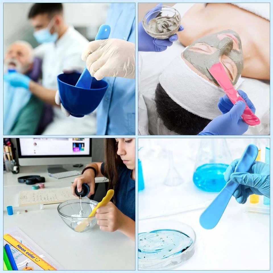 Dental Silicone Rubber Flexible Mixing Bowl Spatula For Impression Material