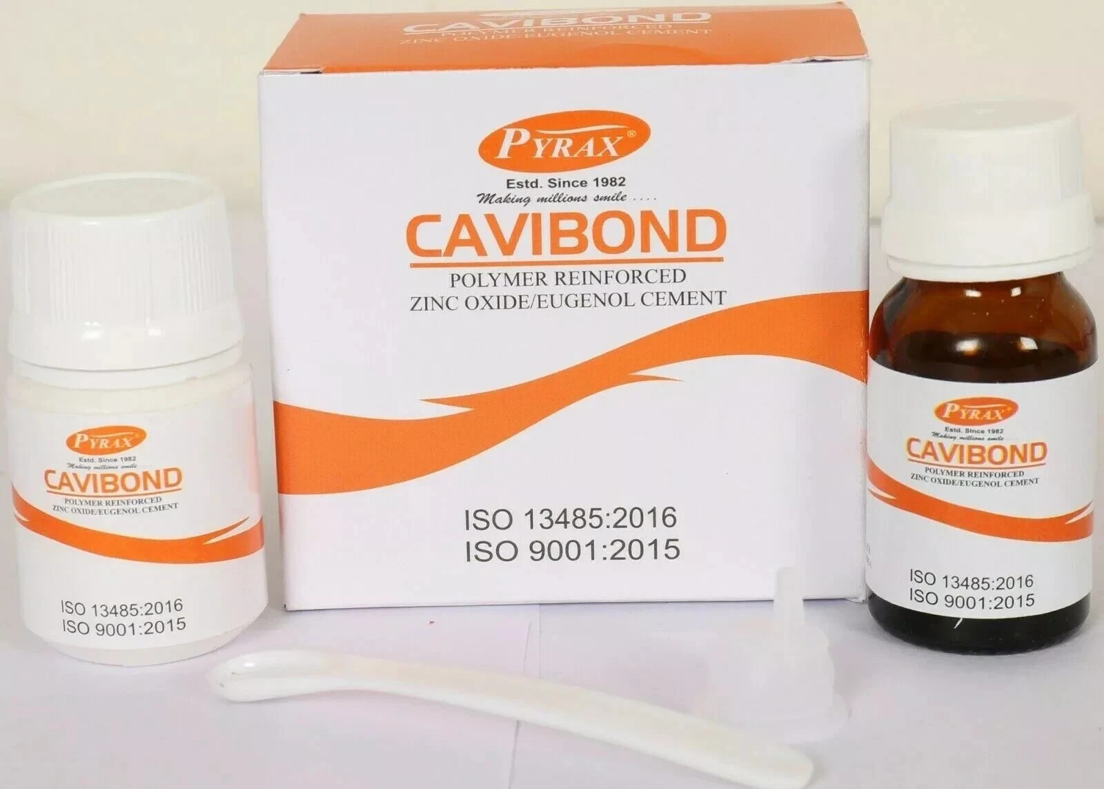 Pyrex Cavibond IRM Polymer Reinforced ZOE Zinc Eugenol Dental Cement