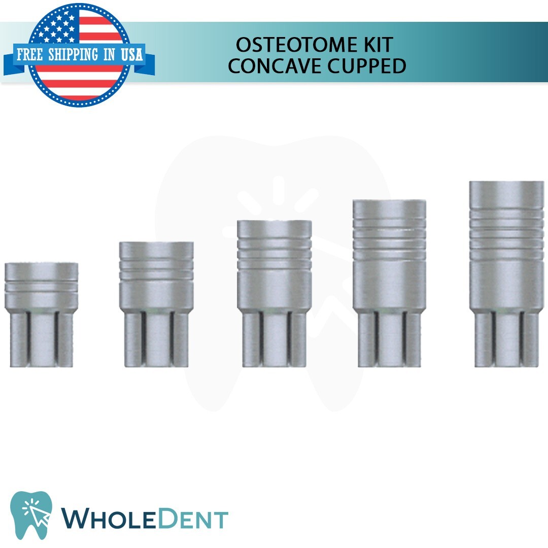 Surgident SD Osteotome Kit Concave Cupped Dental Dentistry Tool Instrument