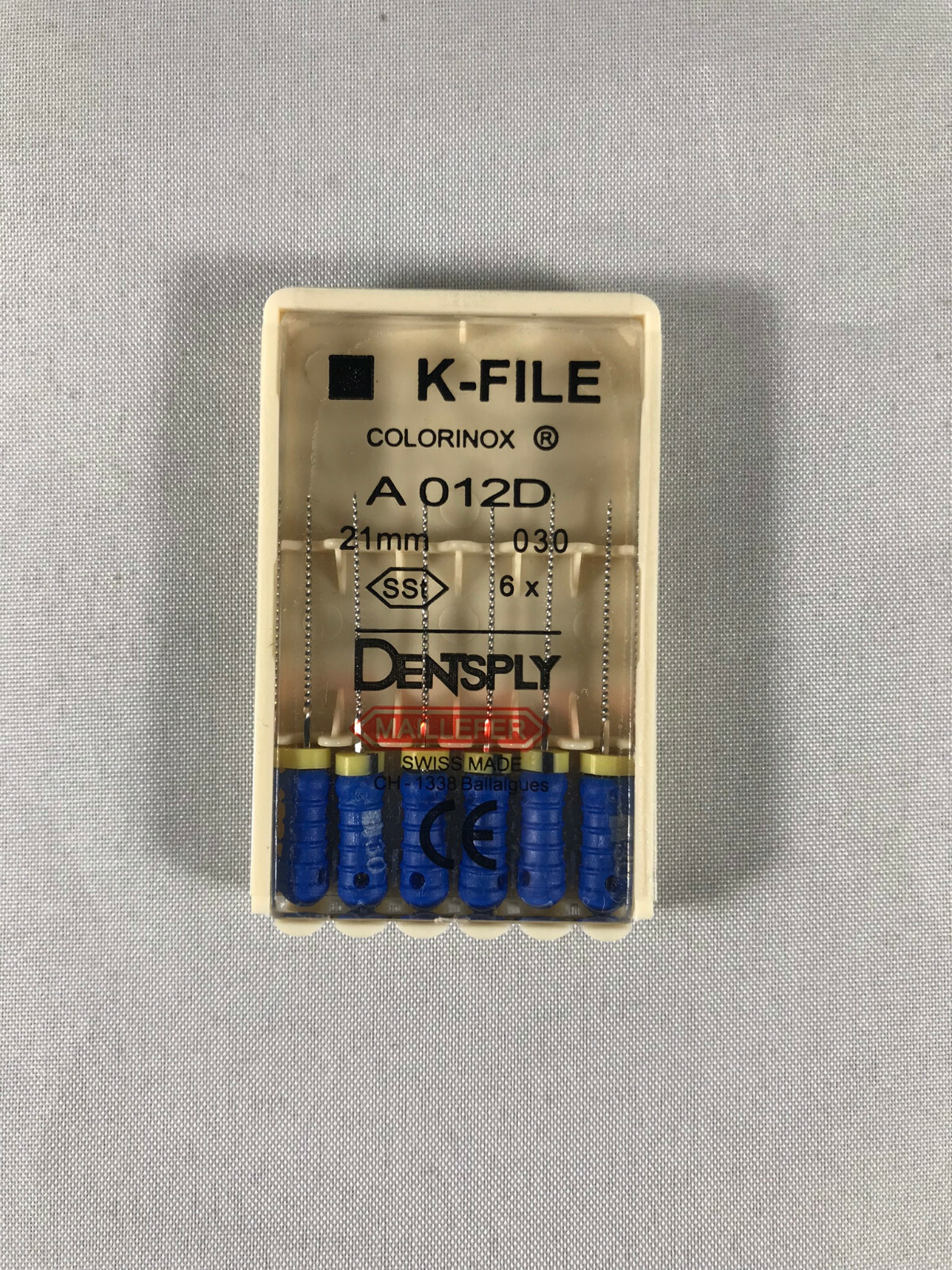 Dentsply Maillefer K-file Endodontic stainless steel 21mm All sizes 60 files/pk