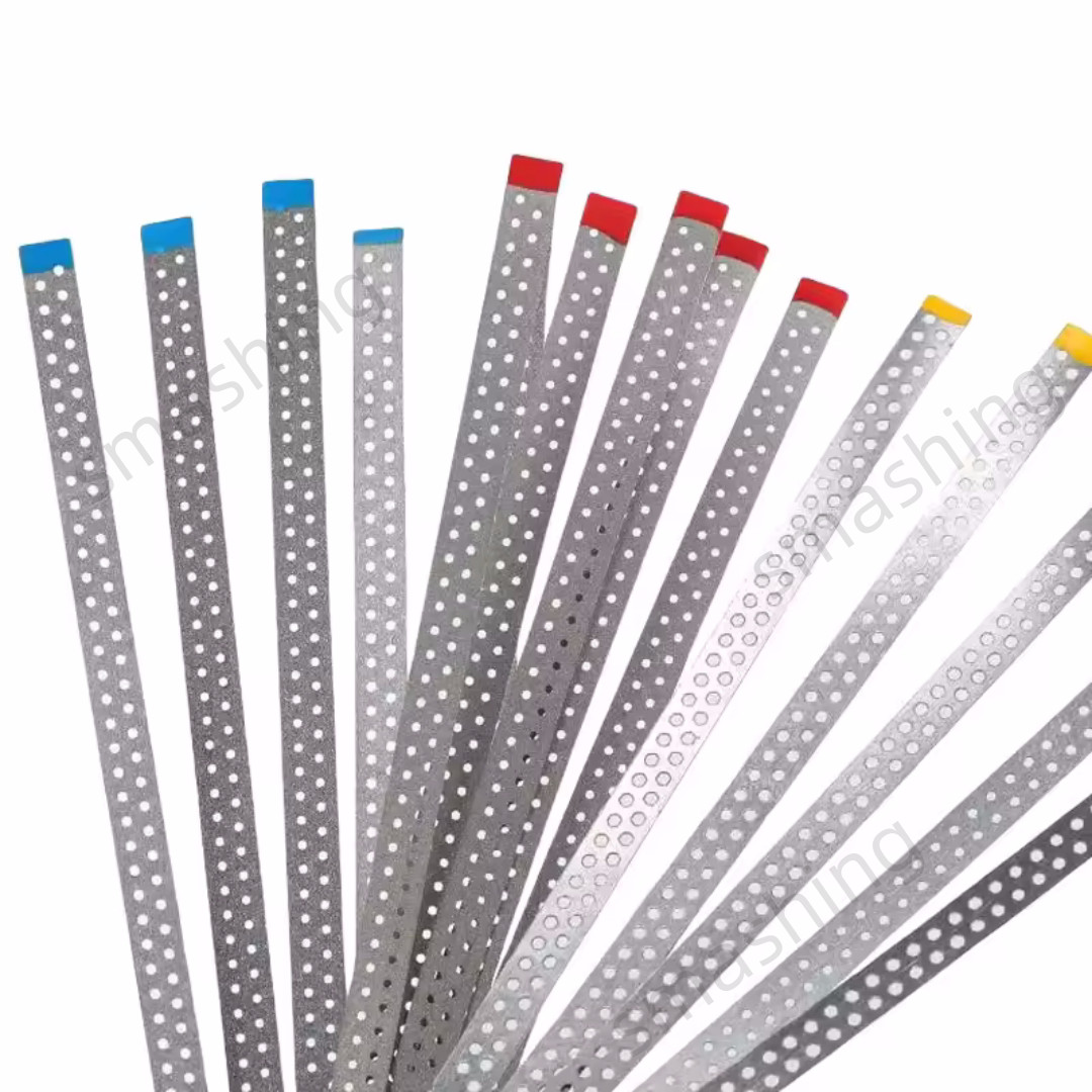 Dental Saw Diamond Polishing Finishing Strips Orthodontic Metal Sand IPR Fine