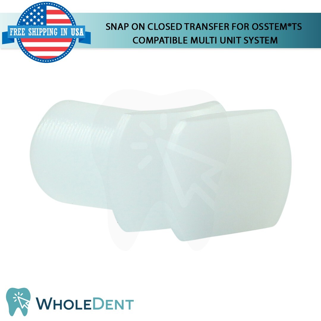5x Dental Snap On Closed Transfer Multi Unit Prosthetic 0sstem® TS Compatible