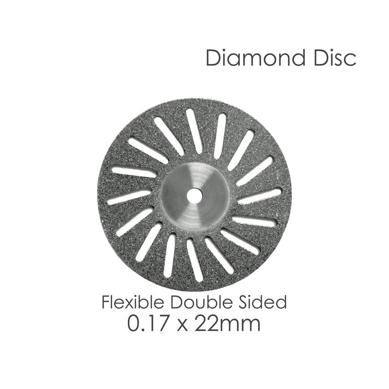 1 Diamond Disc For Your Dental Lab Flex Double Sided .17 x 22mm Disk