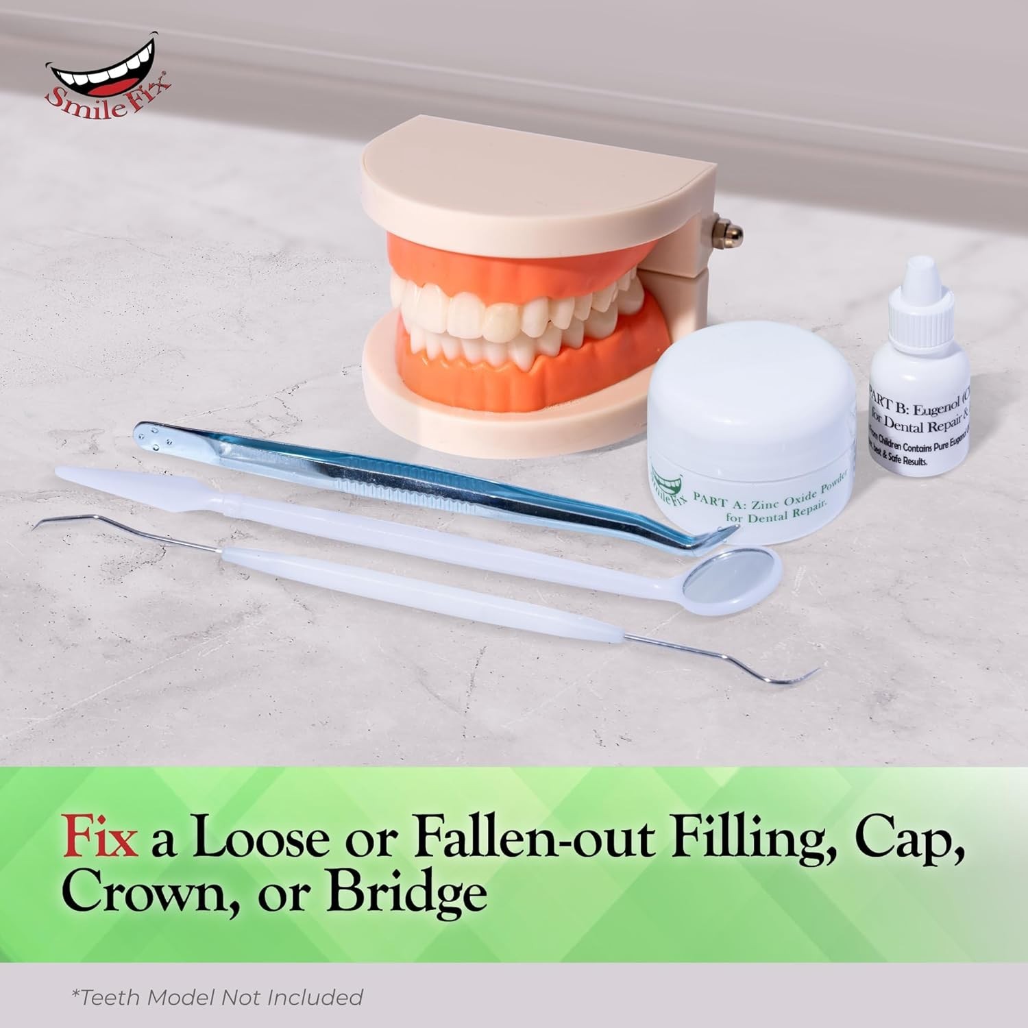 Emergency Tooth Repair Kit with Zinc Oxide: DIY Solutions for Crown & Bridge