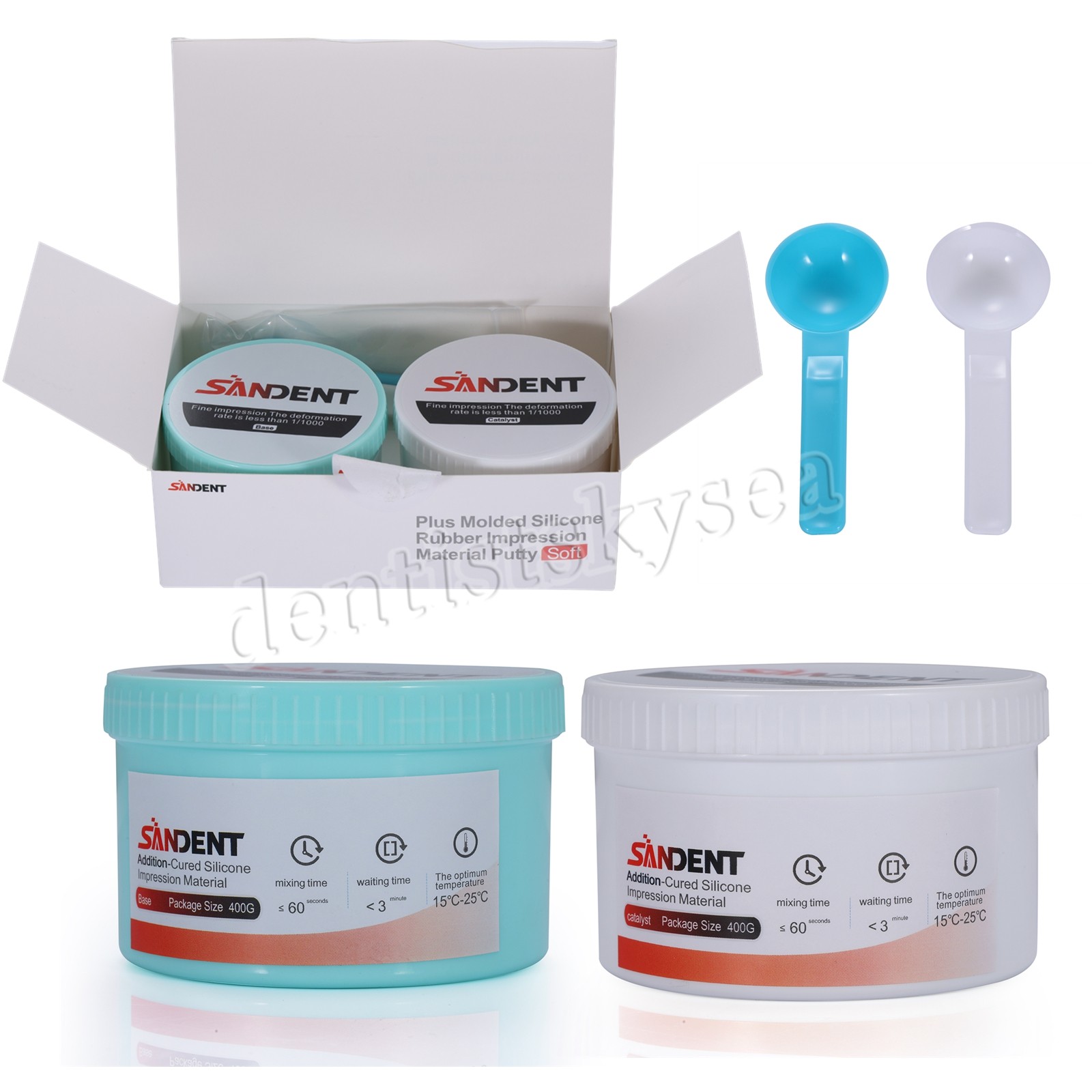 Dental Putty Regular Set PVS VPS Impression Material 800g