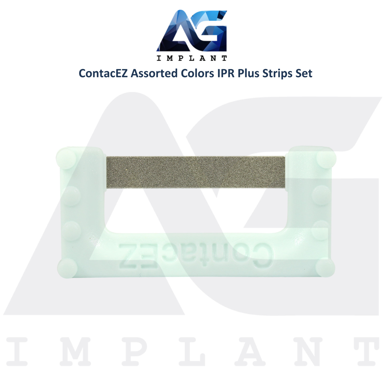 Assorted Color Flexible Diamond Coated IPR Plus Strips Set Stainless Steel