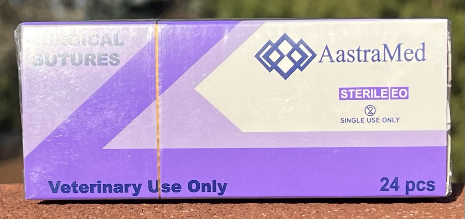 0/0 PGA Suture, 96ct (4 Boxes) Polyglycolic Acid, Veterinary Dental, R-cut 36mm