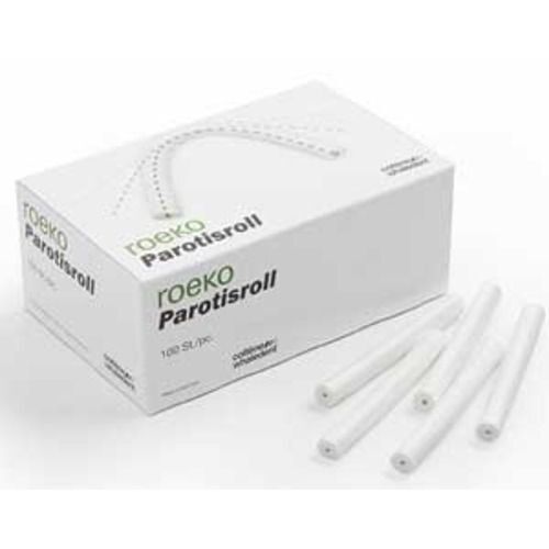 Roeko Parotisroll #5 (.3125″ x 4″) Non-Sterile Cotton Rolls with Plastic Rod
