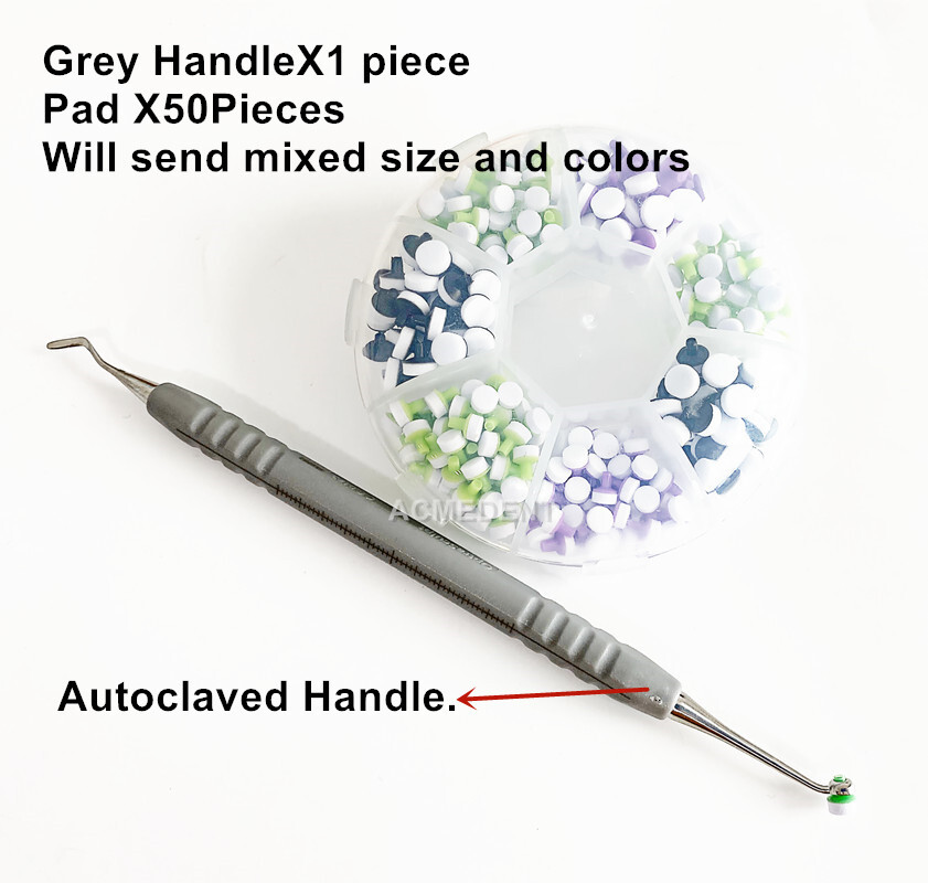 Dental Composite Resin Veneer Spatula Foam Pad Handle Labial Veneers Sculpt L/S