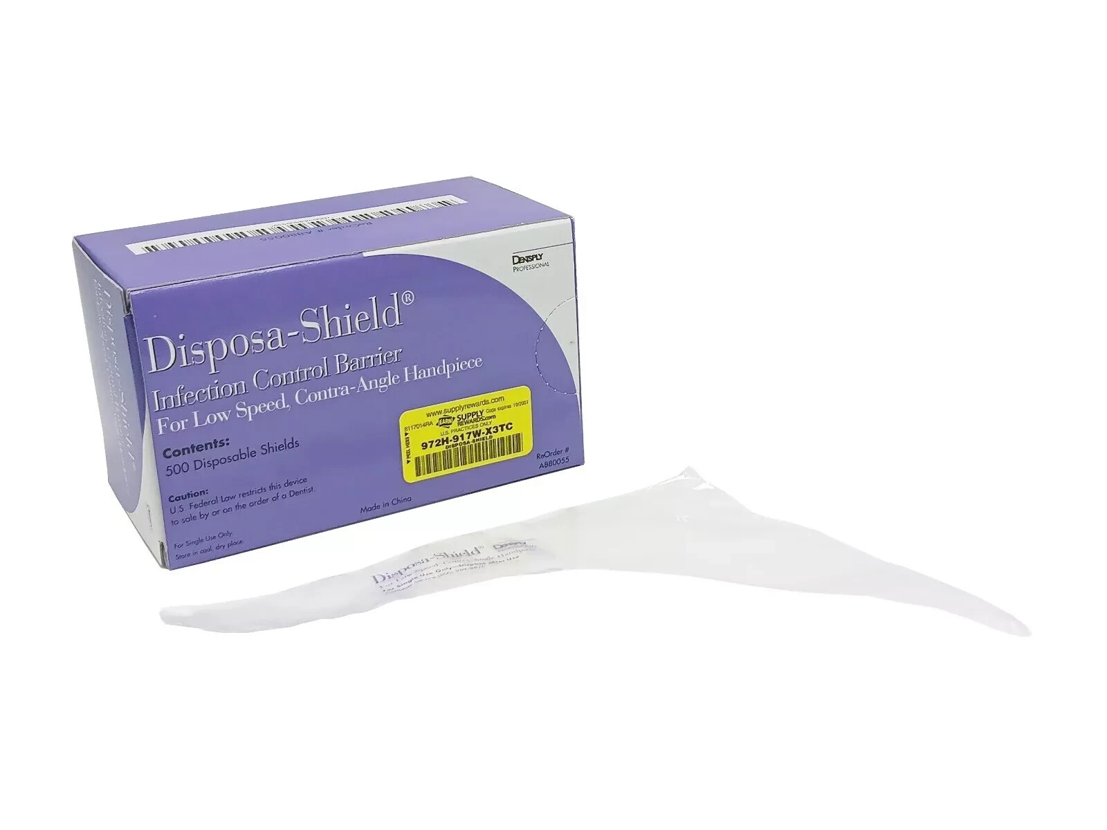 Dentsply Disposa-Shield Low Speed, Contra-Angle Handpiece Sleeves (500/Pk)