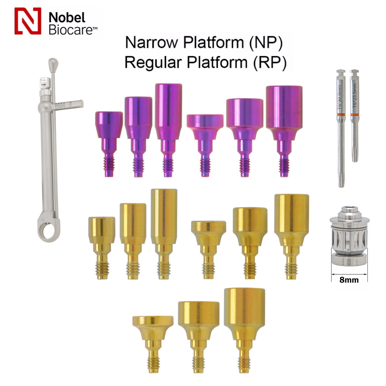 Locator/Healing Abutments for Nobel Biocare Implant NP/RP Platform Closure Cap