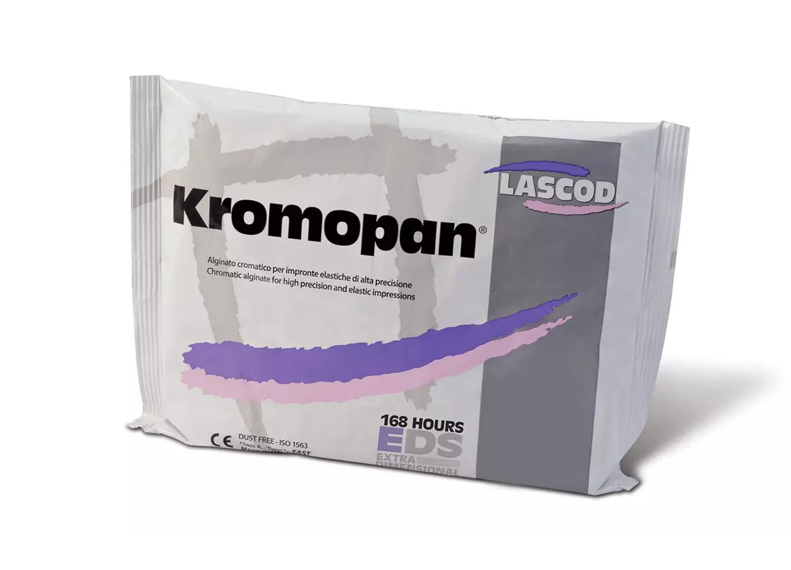 Kromopan Color Changing Alginate Dust Free Fast Set – CASE of 20 – 1 lb Bags