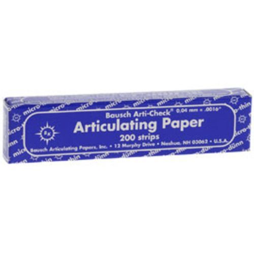 Bausch Arti-Check Micro-Thin .0016″ (40 microns) BLUE Articulating Paper