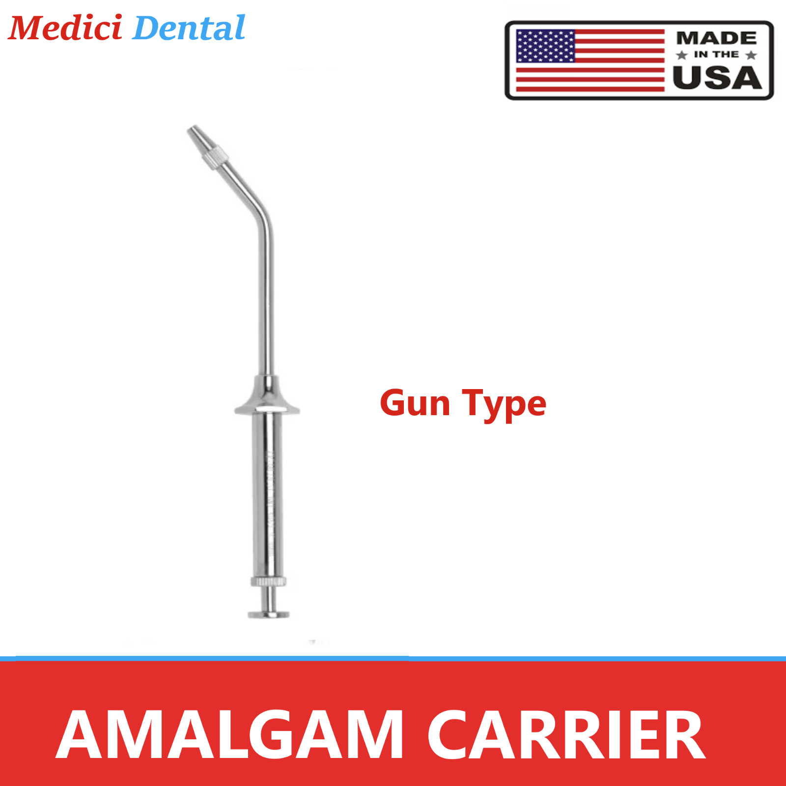 Dental Universal Material Amalgam Carrier JUMBO/ LARGE/ REGULAR, Double Ended,