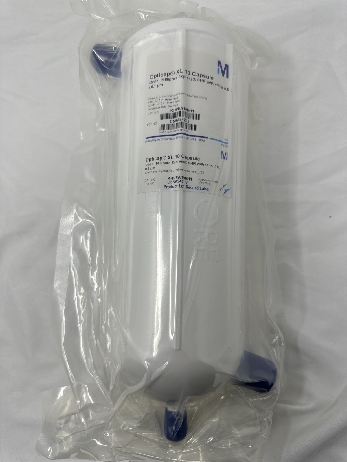 MILLIPORE Opticap 0.5/ 0.1 UM MILLAPORE EXPRESS XL 10 Capsule Filter KHVEA10HH1