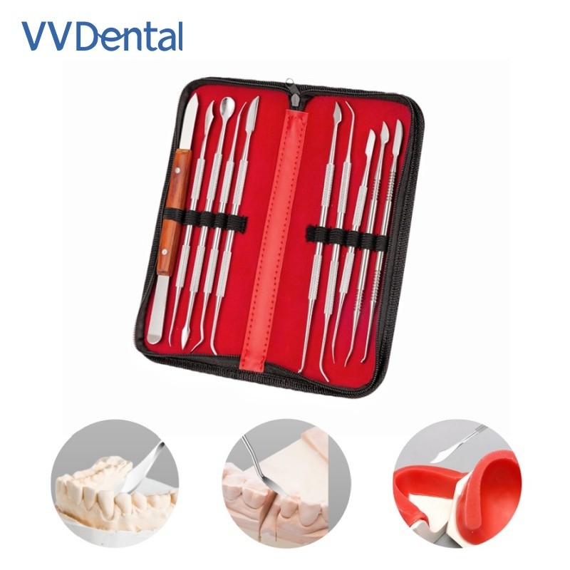 Dental Spatula Plaster Knife Practical Versatile Teeth Wax Carving Tool Set