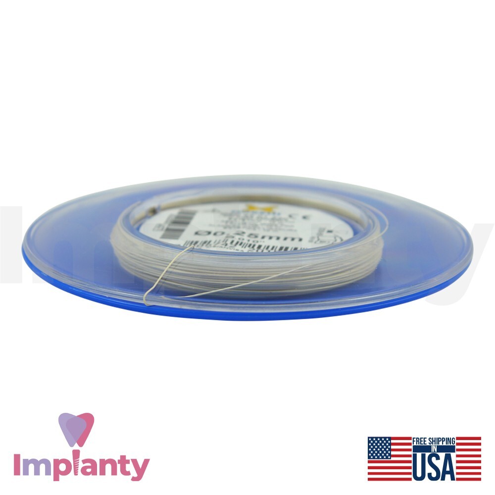 Morelli Aesthetic CrNi Wire Roll Ligature 0.25mm /.010″ Orthodontic Dental 10m