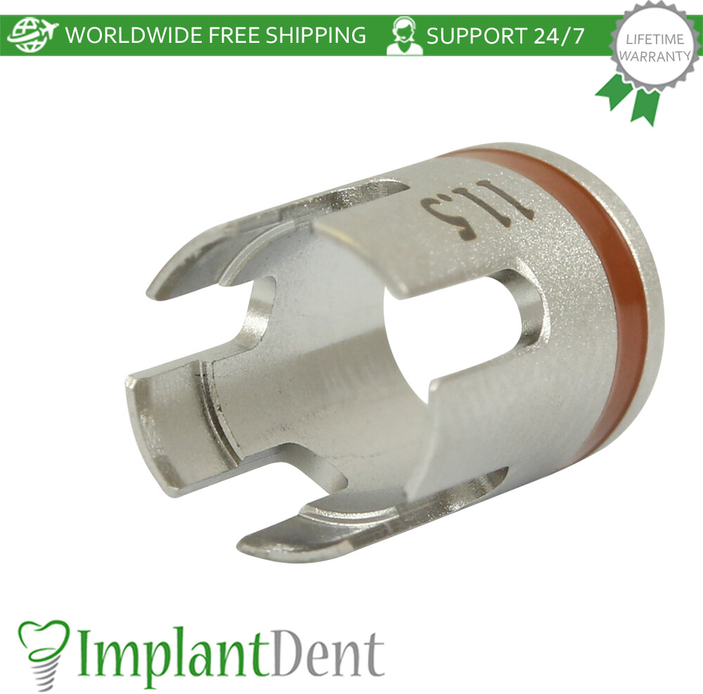 5pcs Dental Straight Drill 5.2mm With Stoppers Set – Brown Dentistry Tool