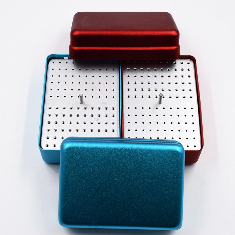 Dental 120 Holes Autoclavable Disinfection Box Endo K H Files High-speed Bur FG