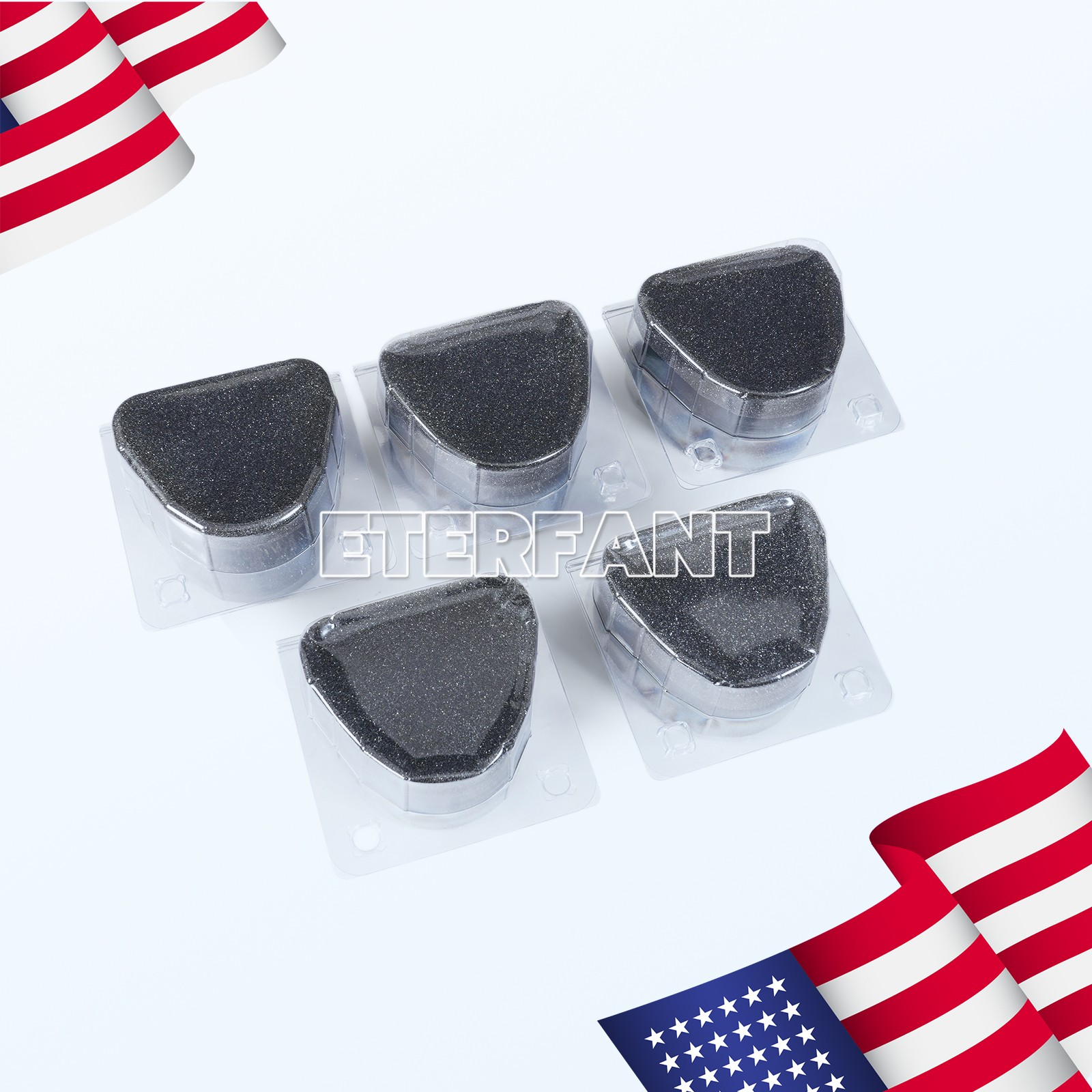 300PCs Denture Transport Box Dental Teeth Crown Veneer Storage Container Case