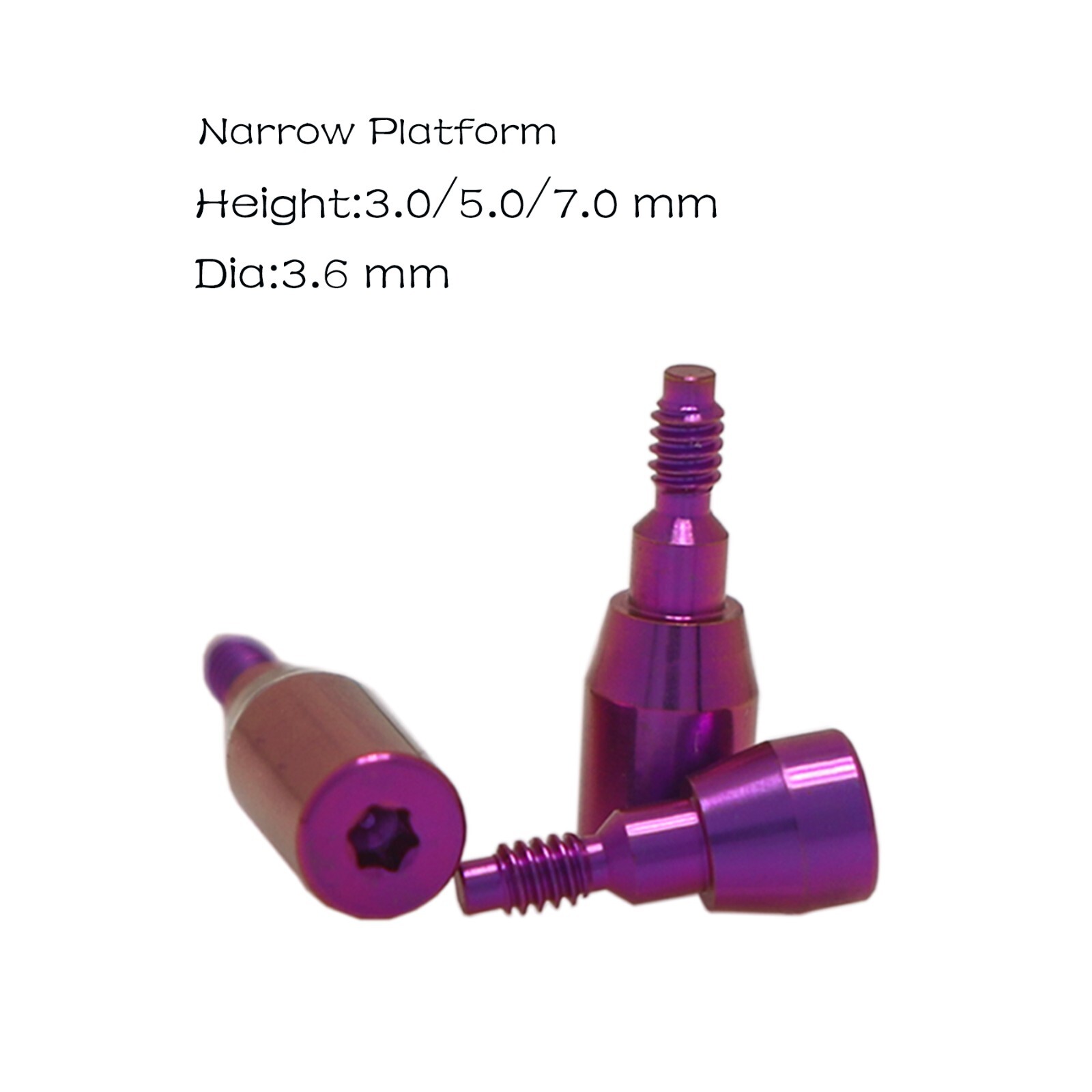 Nobel Healing Cap Abutment Dental NP Fits Nobel Active Φ3.6/5.0mm AH 3/5/7mm