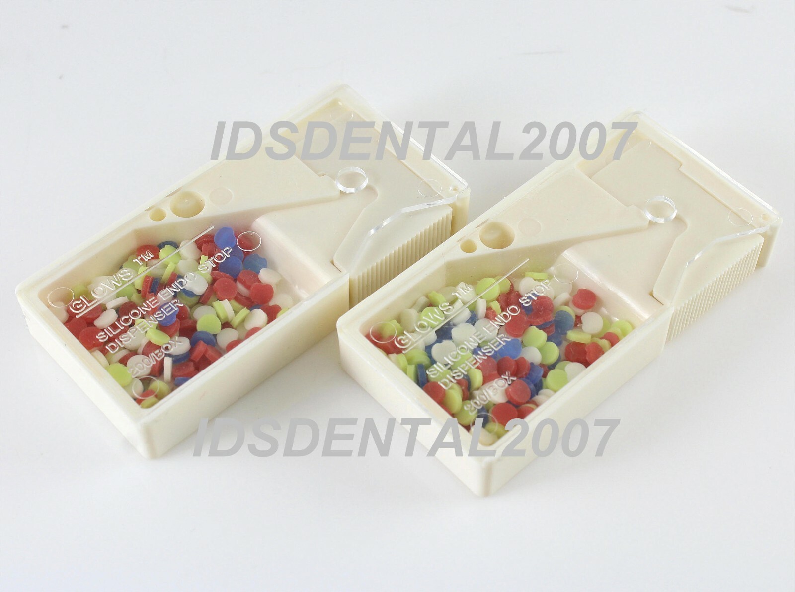 2 PCS Silicone Endo Stop Dispenser Blue Red White Yellow Colors 200/box NEW