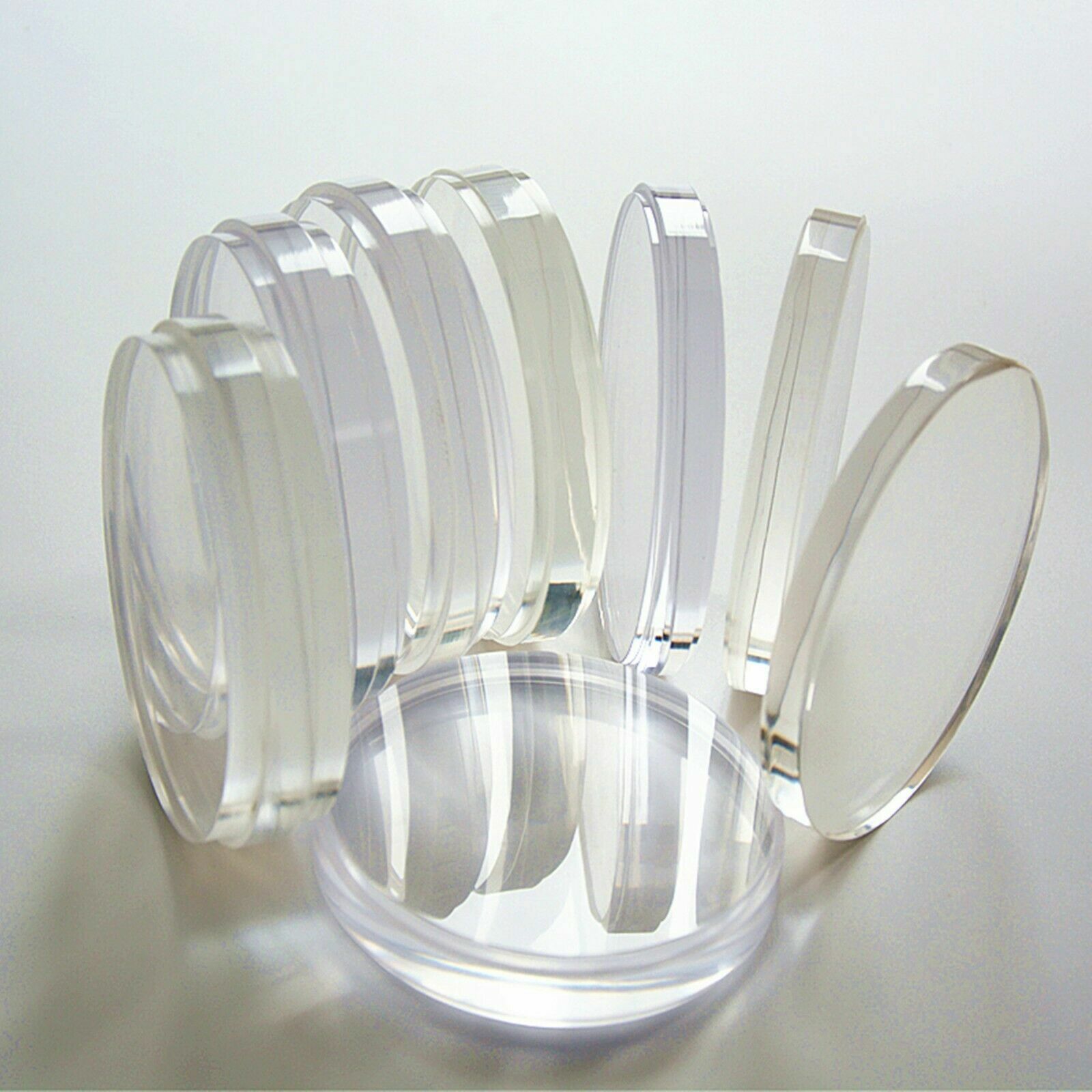 5Pcs Dental LAB PMMA Clear Blocks Disk Fit Wieland System Dental Lab 98*25mm