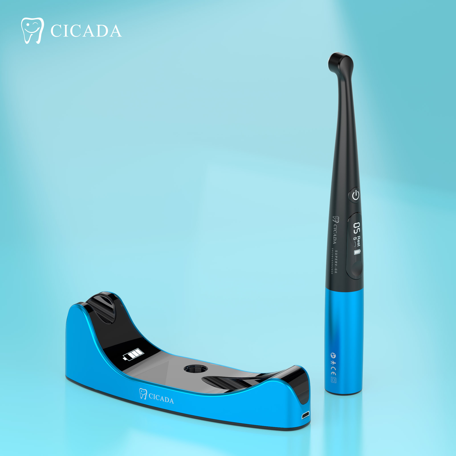 Cicada LED Curing Light -10W & 4 bulb-lithium ion battery CV-215 (G6)A